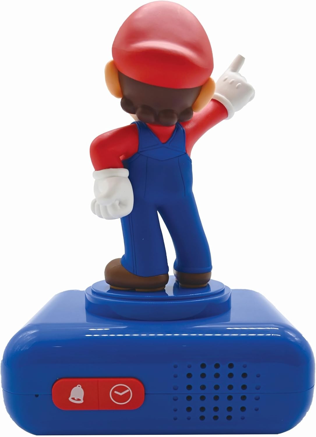 Kids Red Blue Character Alarm Clock Night Light LCD Snooze Sound Effects