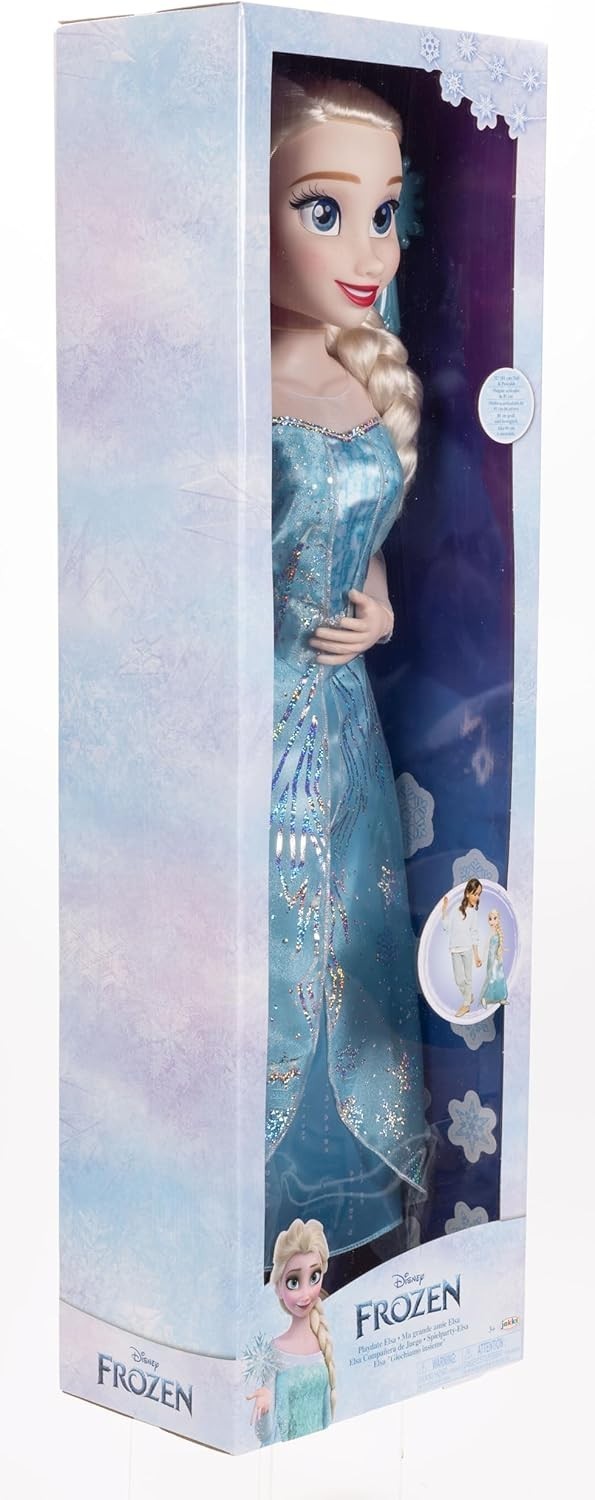 32in Princess Doll My Size Articulated Snowflake Hairbrush Toy