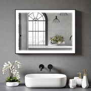 Illuminated LED Bathroom Mirror 70x50cm Dimmable Touch Control Anti-Fog