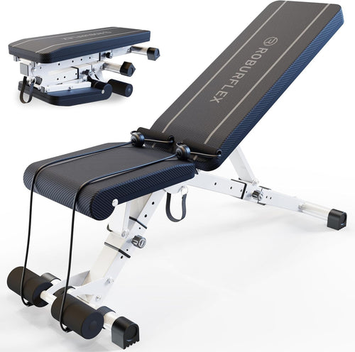 Adjustable Foldable Workout Bench 700lb Capacity Incline Flat Home Gym
