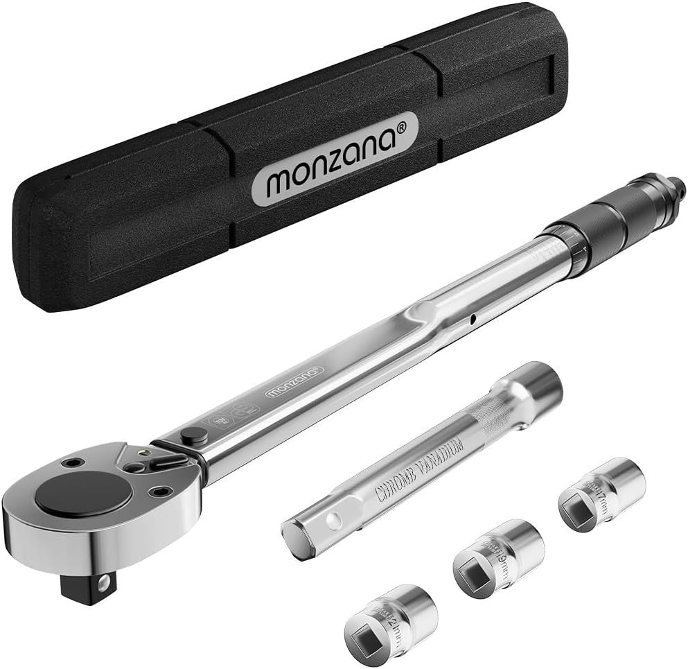 3 Ton Trolley Jack 135–400mm + Torque Wrench Set 40–210Nm Car SUV Lift w/ Cases