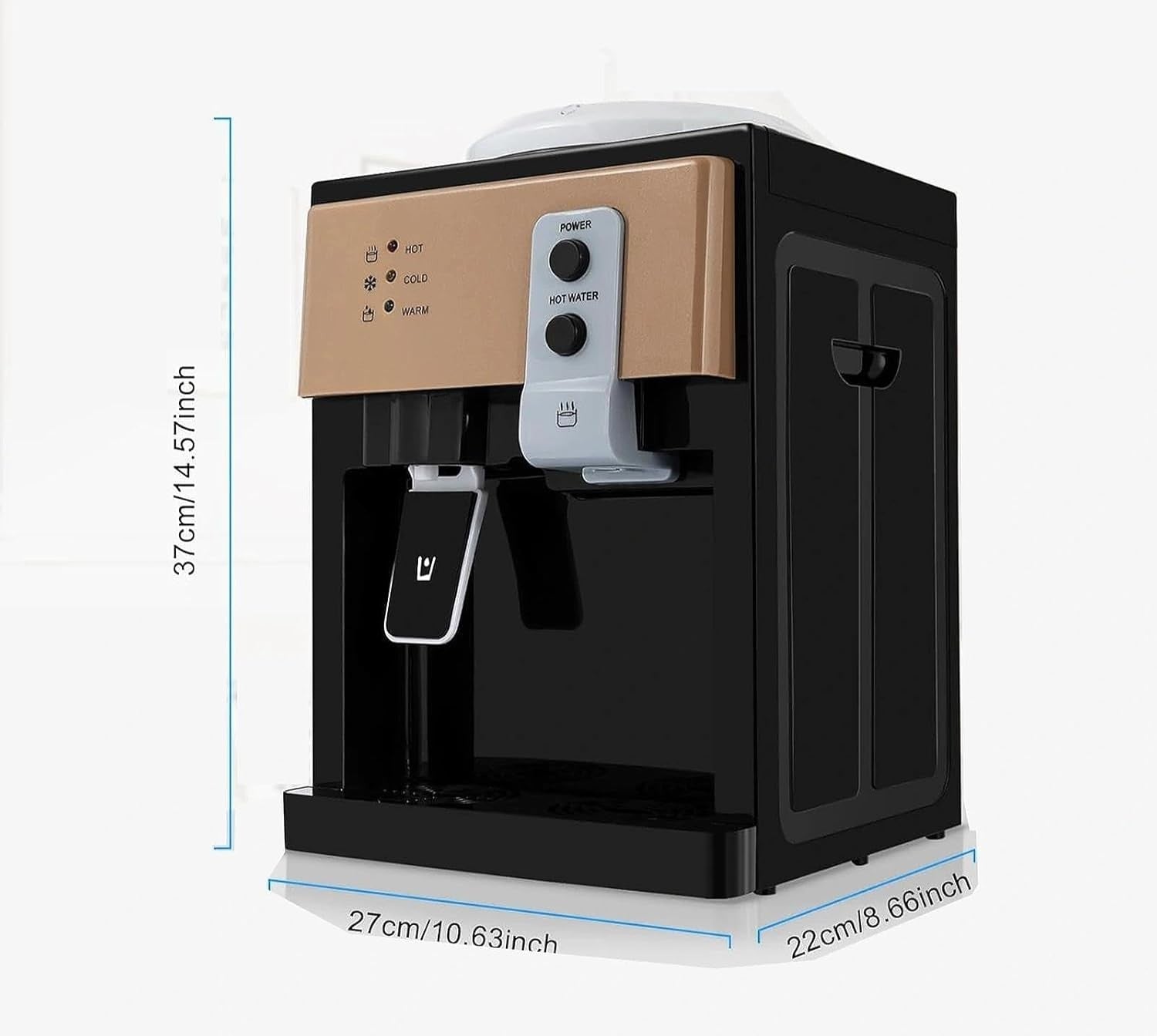 Hot & Cold Water Dispenser Top Loading Countertop 18.9L Home Office