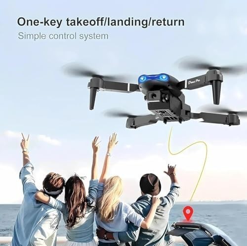 Foldable 1080P Dual Camera Drone w/ Live Video 2 Batteries Carry Case RC Quad