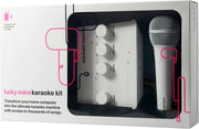 Portable Karaoke Speaker 2 Wireless Mics LED Lights USB SD Kids Teens