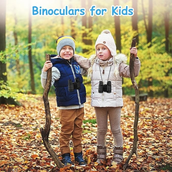 Kids 4x30 Shockproof Binoculars | High-Res Outdoor Learning Toy Ages 3–12