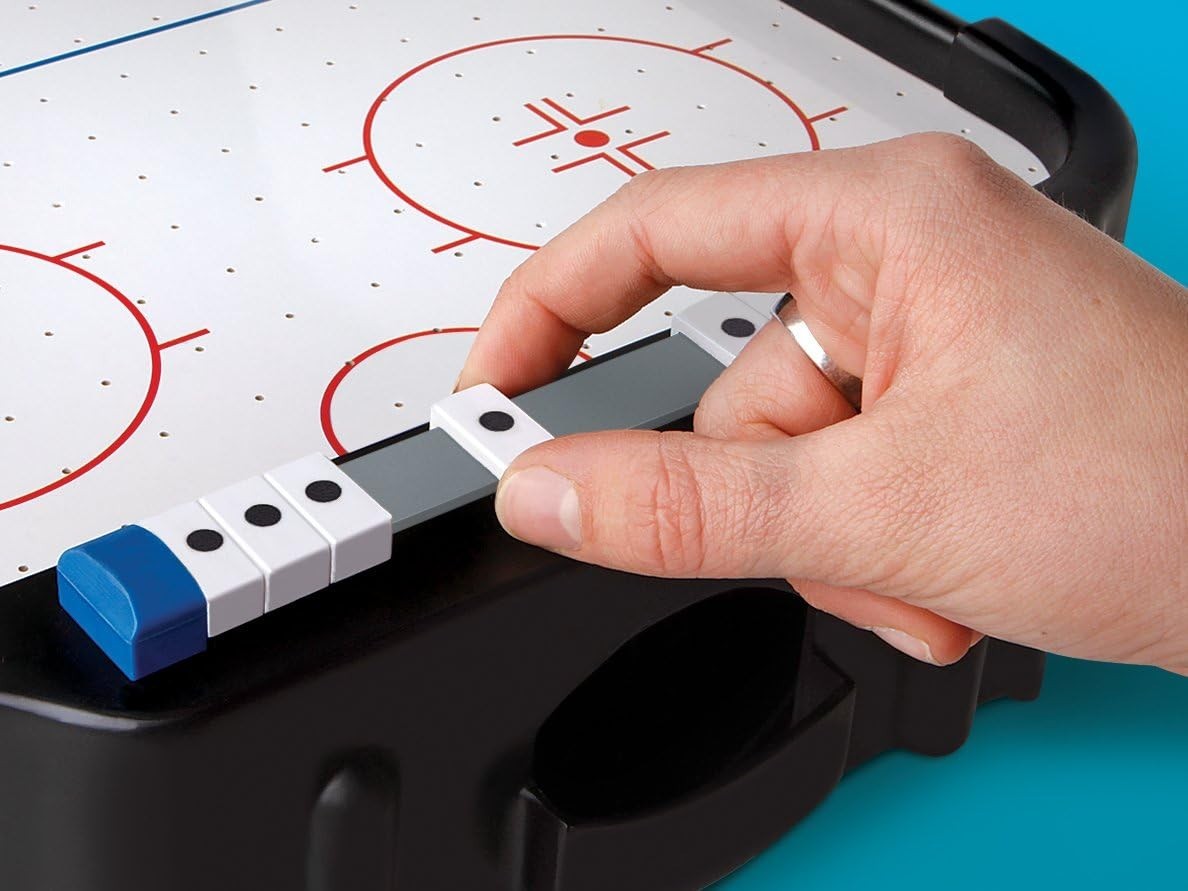 Portable Air Hockey Table Executive Style Battery Powered Indoor Game