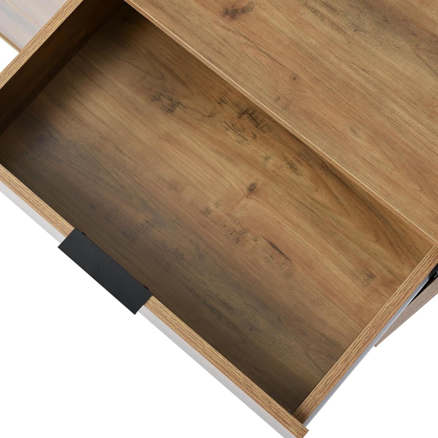 Rustic Oak 6 Drawer Sideboard Cabinet for Living Room & Hallway Storage