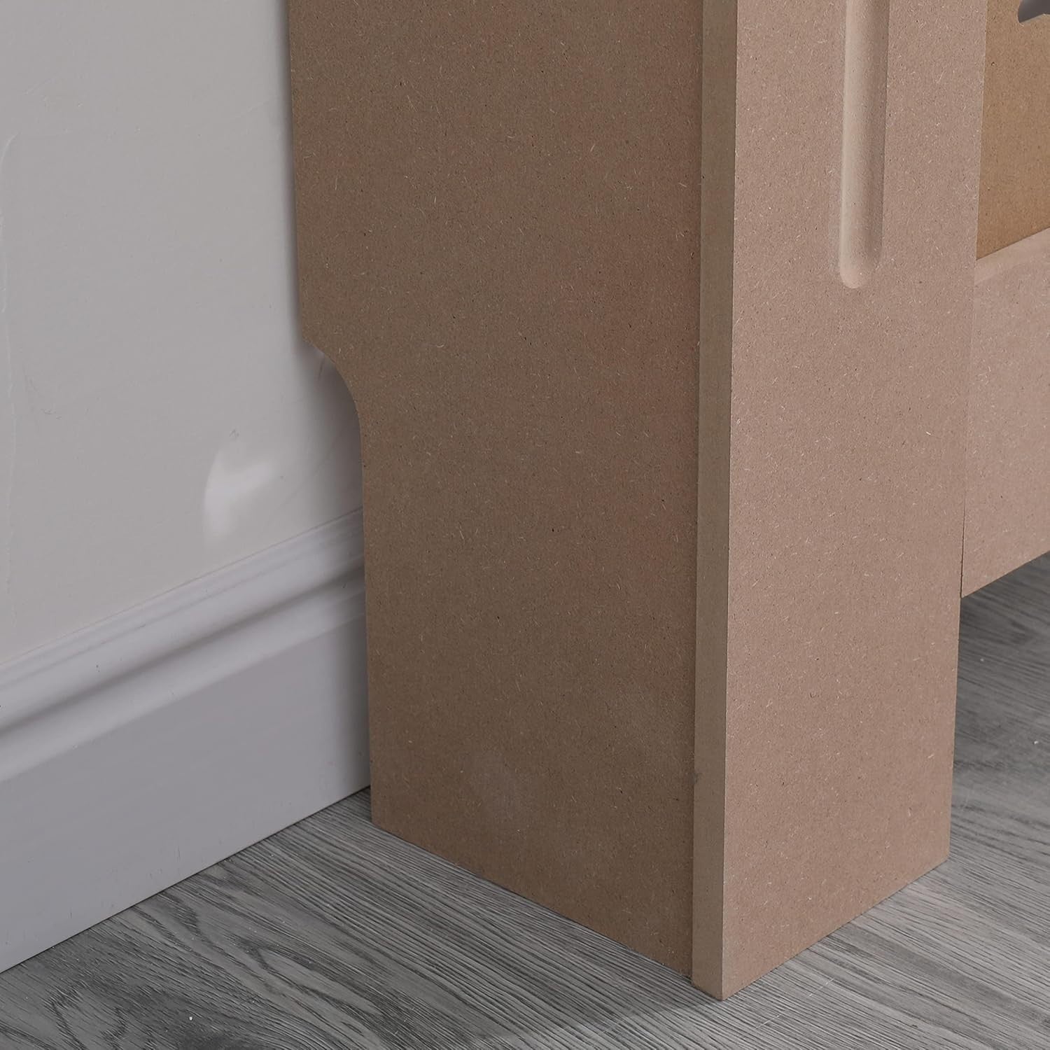 Medium Unfinished MDF Radiator Cover Decorative Cabinet 112x82x19cm