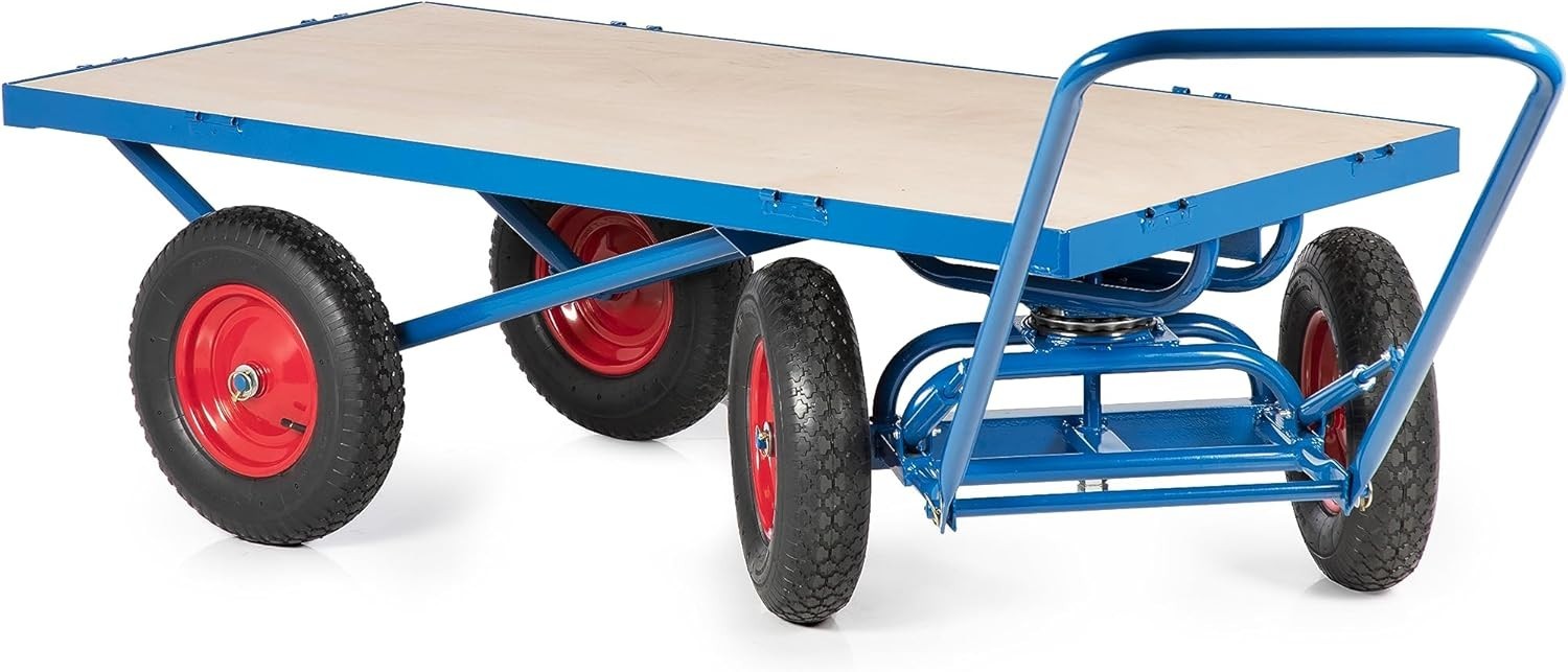 Heavy Duty Camping Trolley 250L Festival Wagon All-Terrain Wheels Adjustable