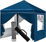 3x3M Green Pop Up Gazebo with Removable Sidewalls, Heavy-Duty Frame & Waterproof