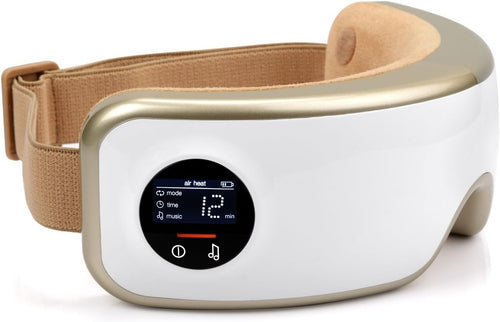 Wireless Eye Massager Air Pressure Heat Music Migraine Relief