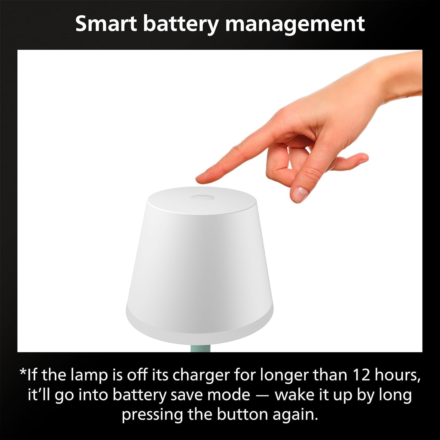 Smart Portable Table Lamp LED Bluetooth White Color Ambiance