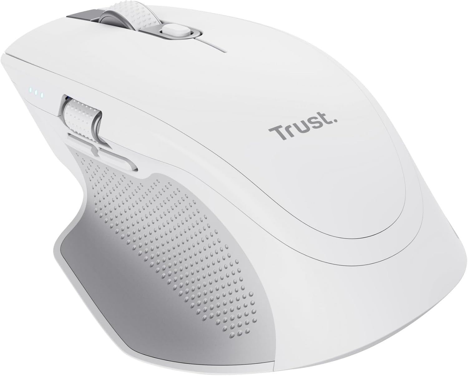 Wireless Bluetooth Mouse Multi Device Silent Rechargeable White
