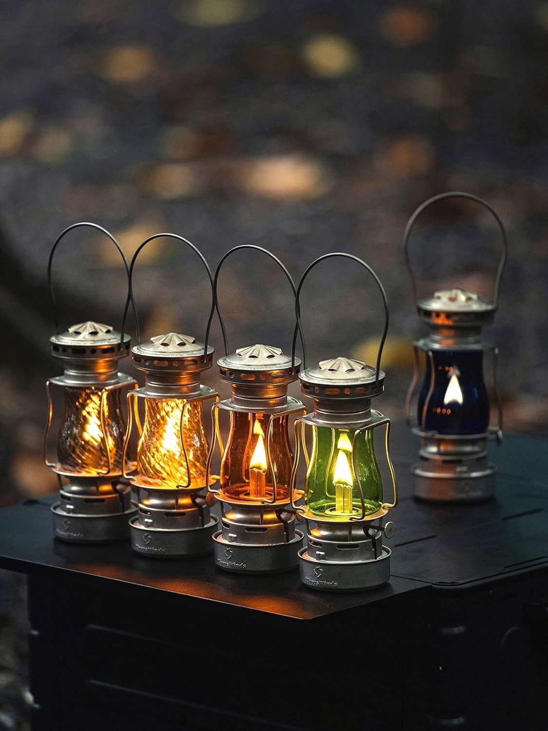 Olive Green Outdoor Oil Lantern Steel 110ml Kerosene Lamp