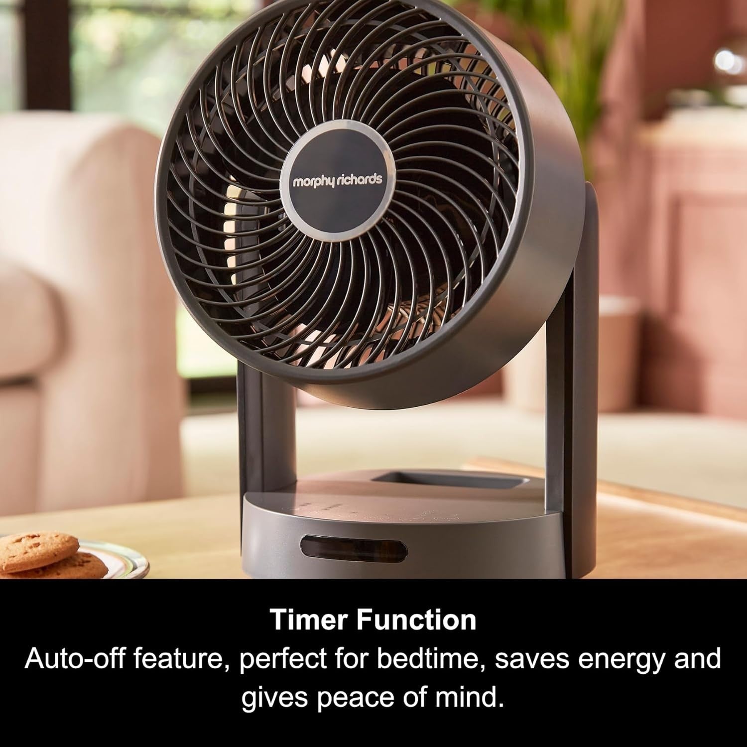 Air Circulator Desktop Fan – 3 Speed Remote Control Touch Panel 60° Oscillation