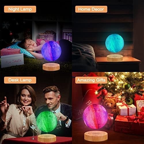 Magnetic Levitating Moon Lamp 16 Colors Floating LED Light