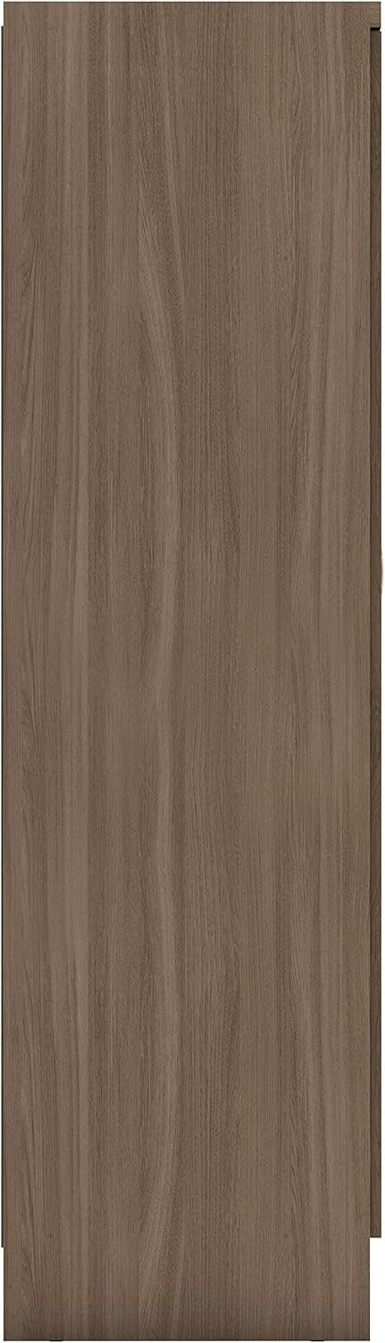 6 Door Rustic Oak Wardrobe with 2 Drawers & Mirrors – Spacious Storage Unit