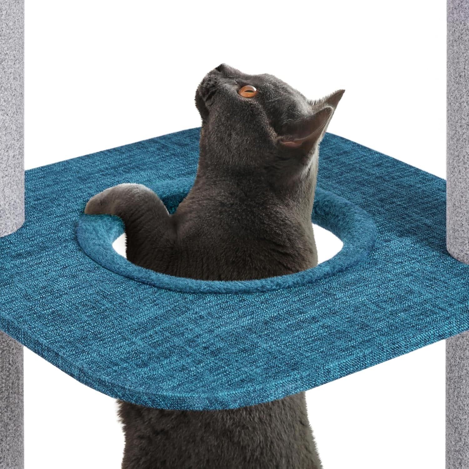 Floor to Ceiling Cat Tree Tower 6 Tier Adjustable 241–262cm Scratching Post