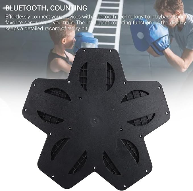 Wall Mounted Music Boxing Trainer Bluetooth LED Punch Pads Home Workout