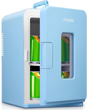 15L Mini Fridge Portable Cooler & Warmer Blue 12V/240V Compact