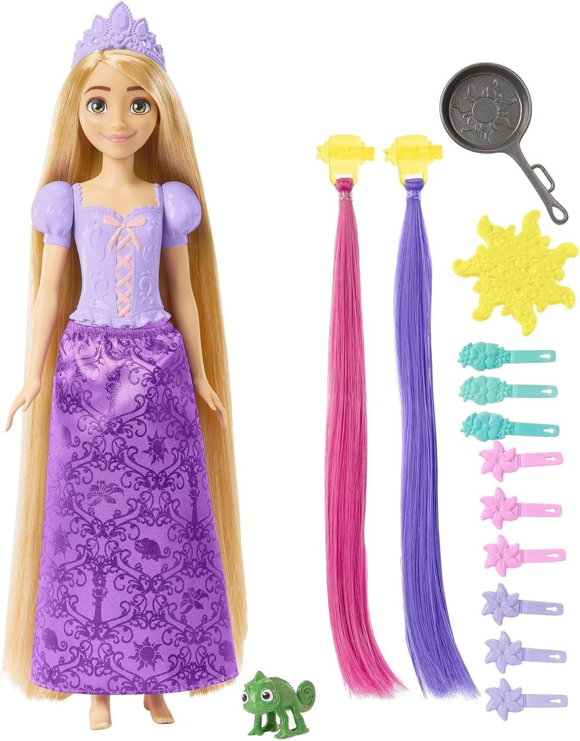 Color Change Hair Fashion Doll Long Hair Styling Set Chameleon