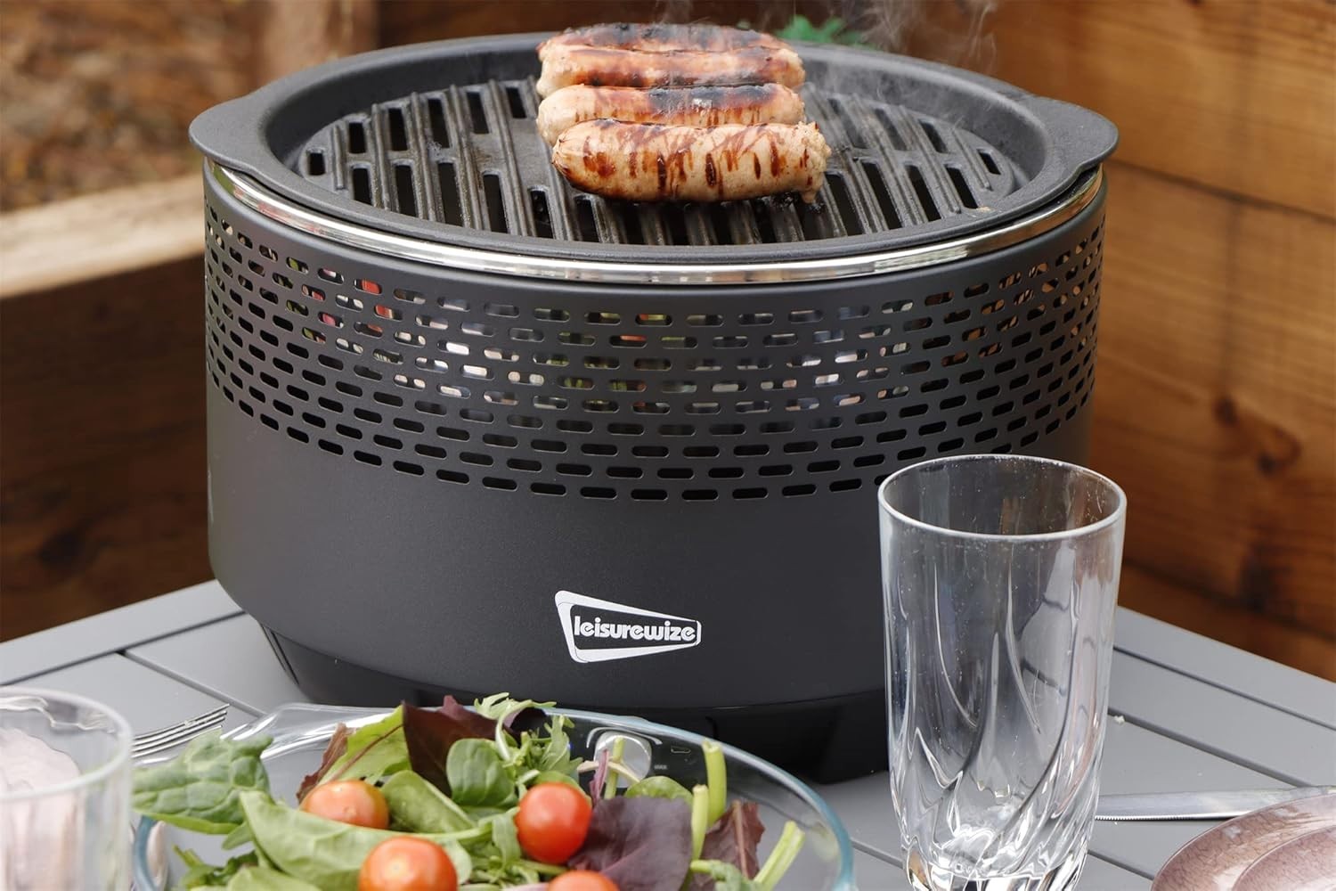 Portable Smokeless Charcoal BBQ Grill with Carry Case – Tabletop Camping