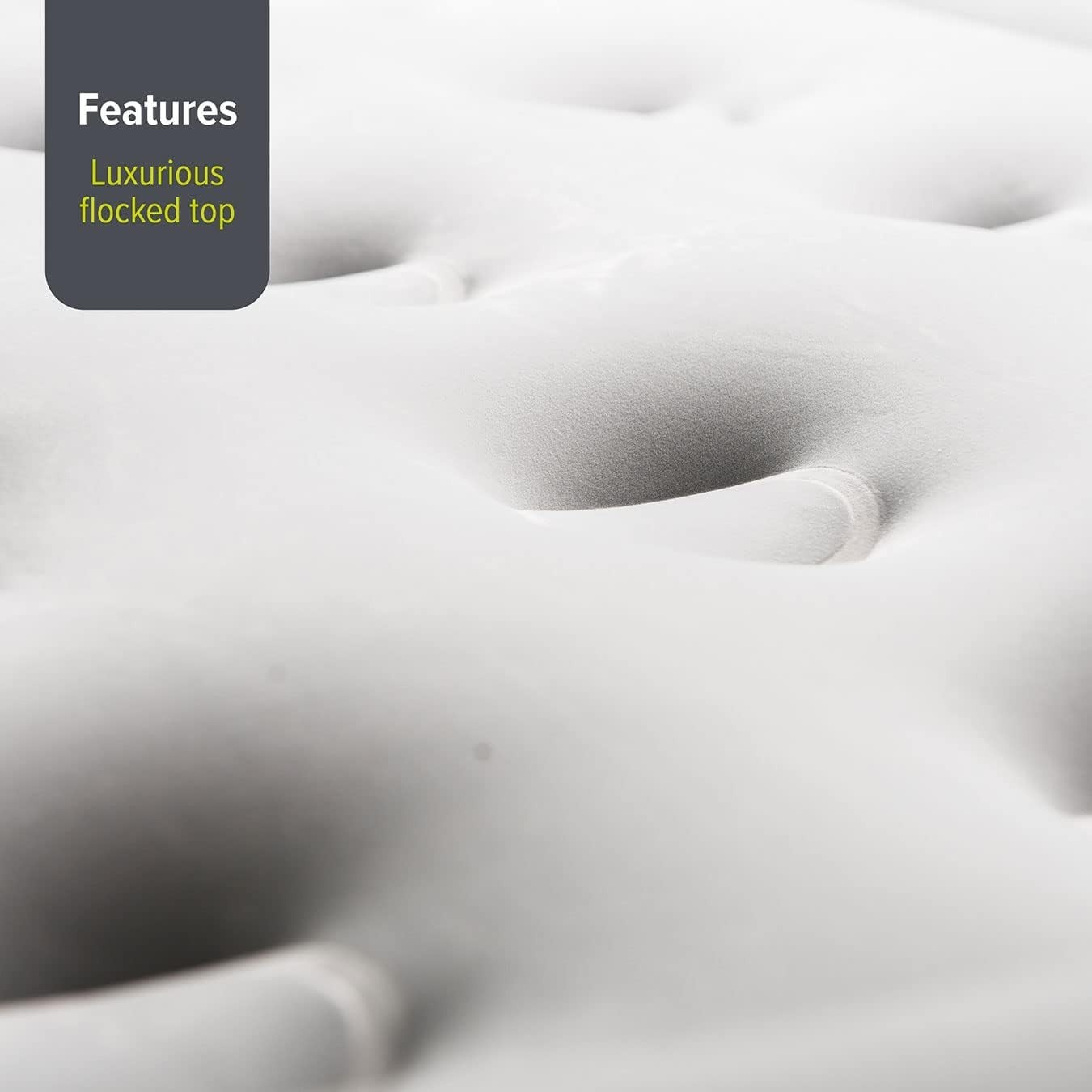 Single Inflatable Air Bed Built-In Electric Pump Raised Mattress Headboard