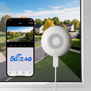 2K Window Security Camera WiFi 5GHz Through Glass Night Vision 24/7