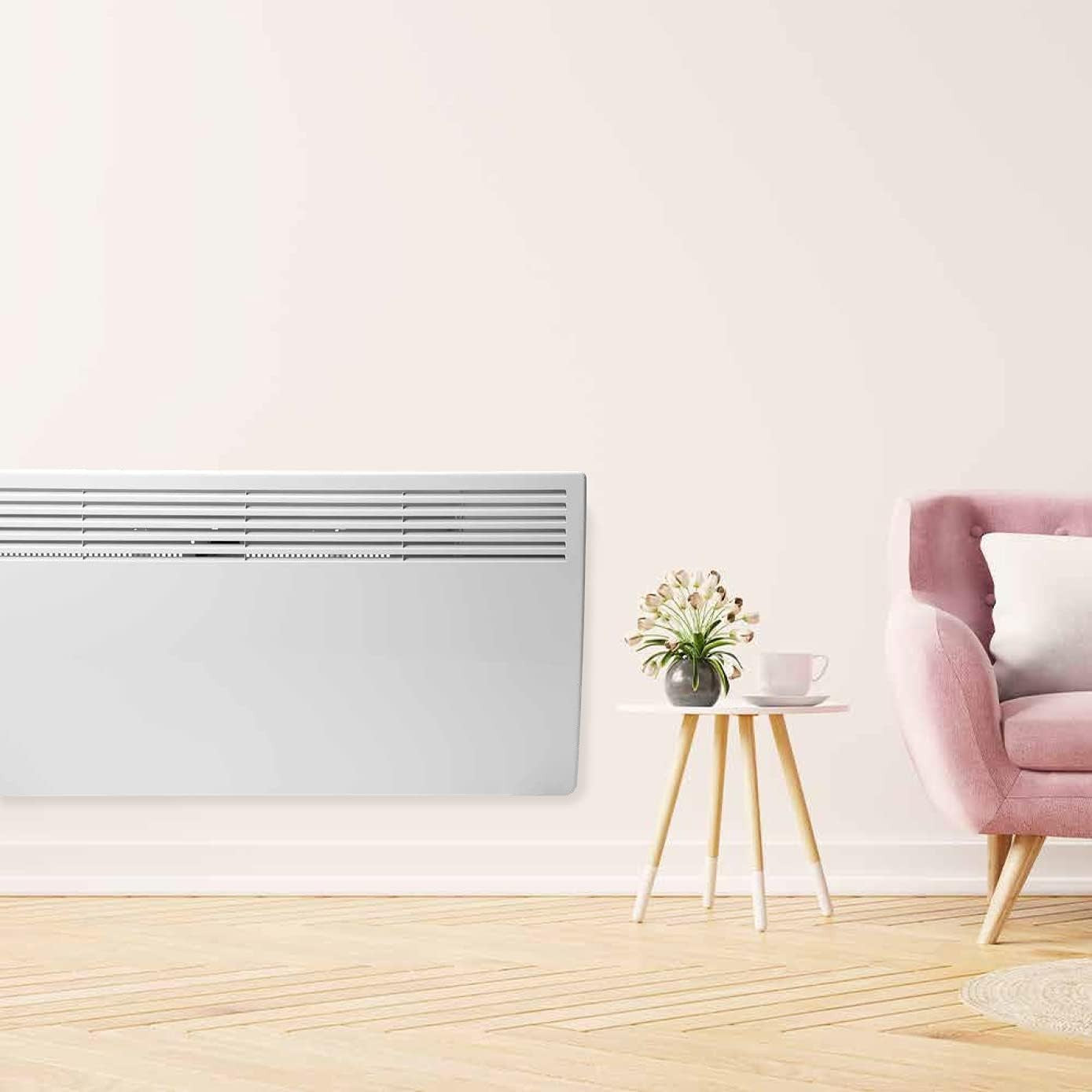 2000W Energy Efficient Electric Panel Heater with Timer & Thermostat