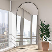Large Arched Floor Mirror 193x86cm Full Body Wall or Stand Decor