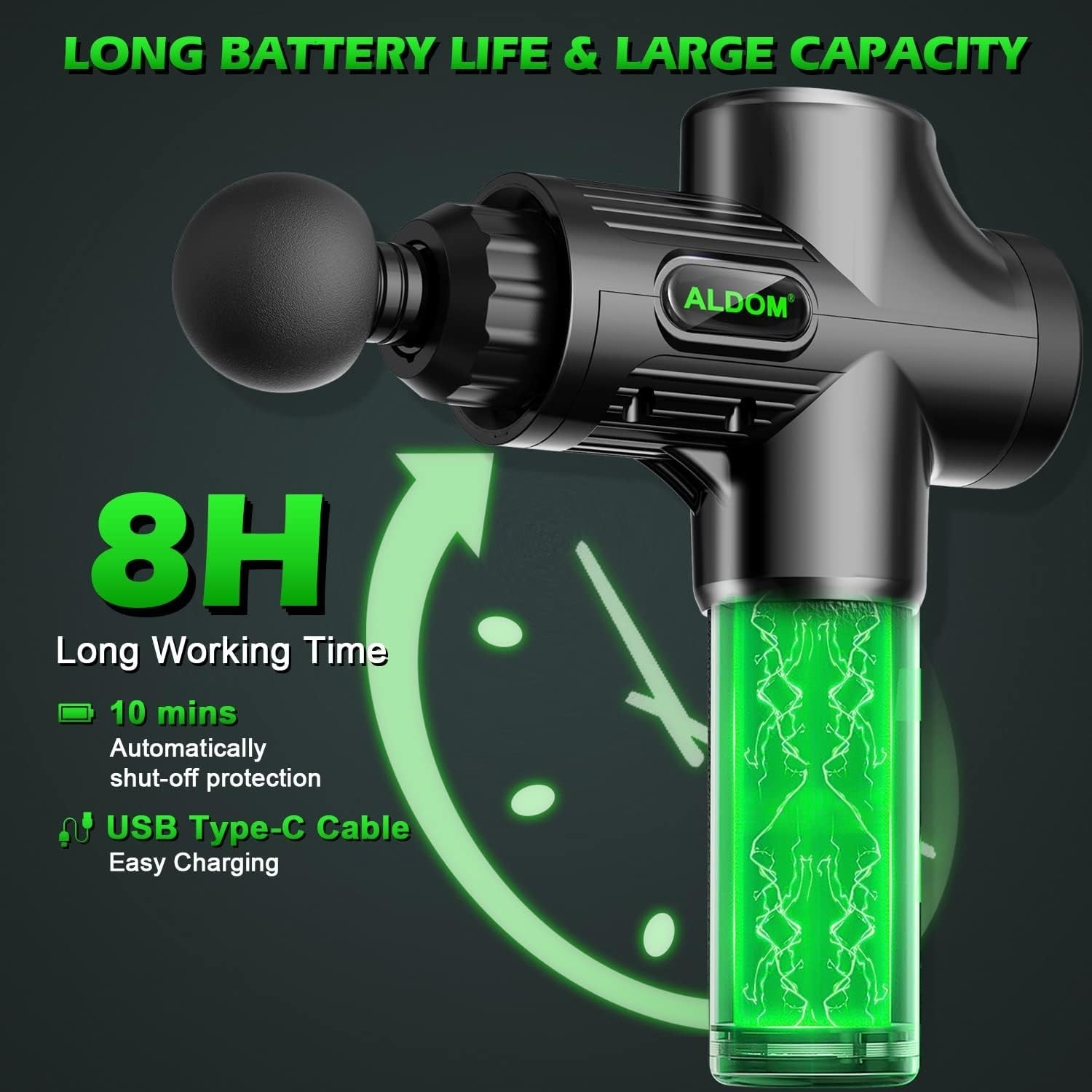 Deep Tissue Massage Gun 30 Speed Levels Quiet Percussion Muscle Recovery