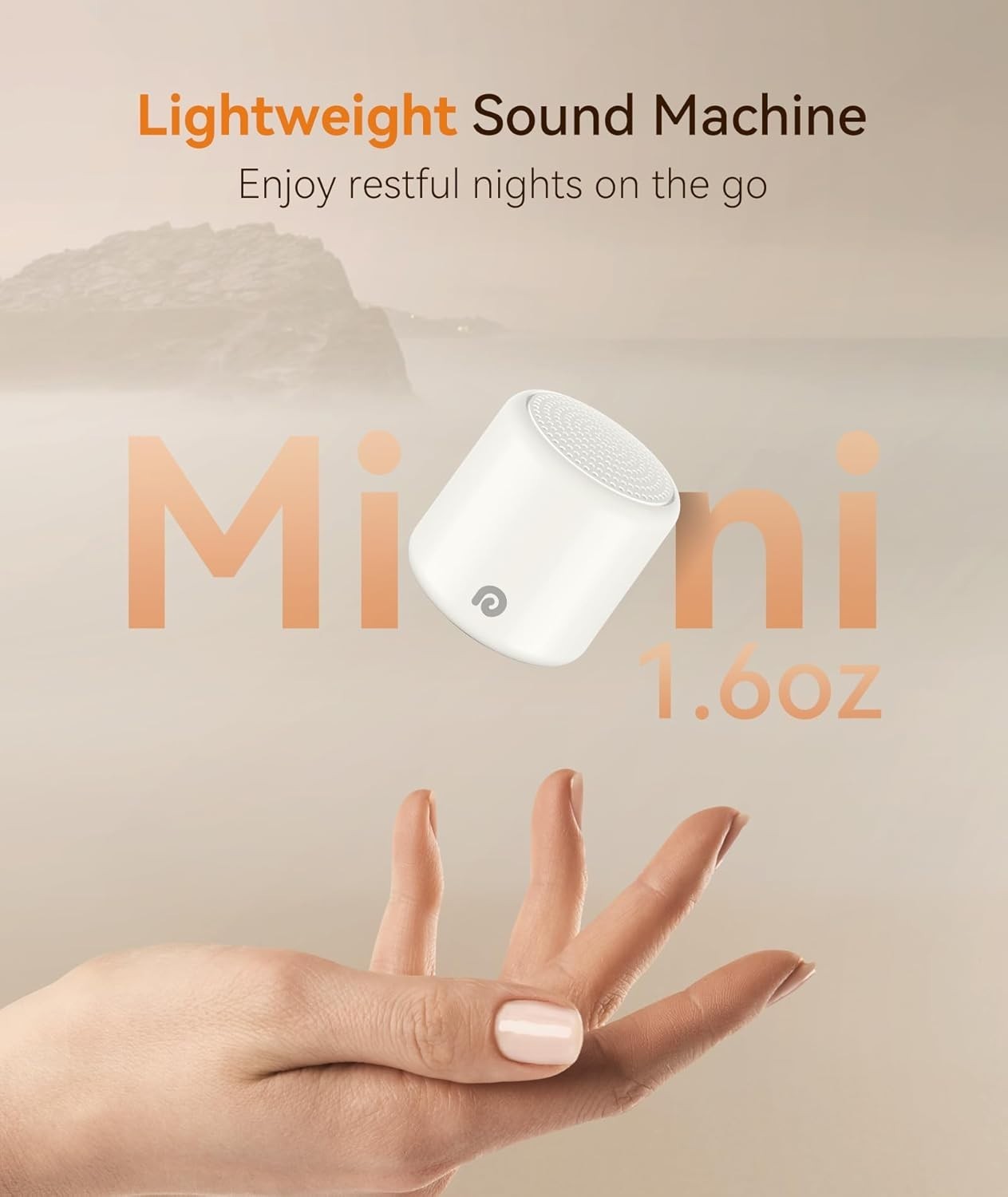 Portable White Noise Machine for Baby & Adults – 16 Soothing Sounds, Travel