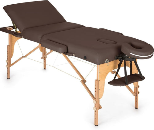 Heavy Duty Stationary Massage Table Spa Therapy Bed With Adjustable Backrest