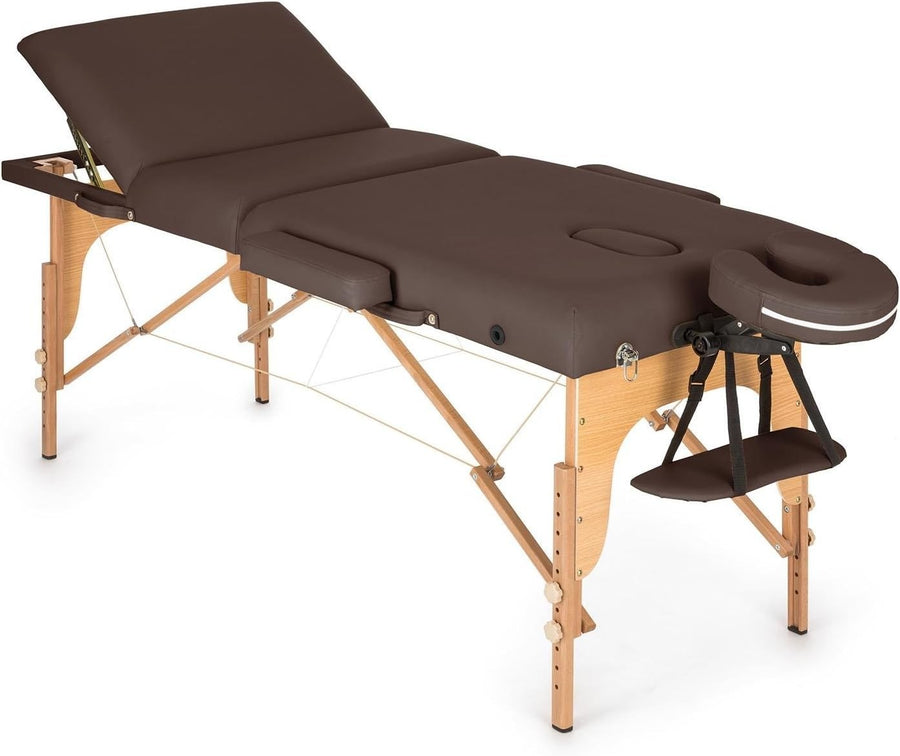 Heavy Duty Stationary Massage Table Spa Therapy Bed With Adjustable Backrest
