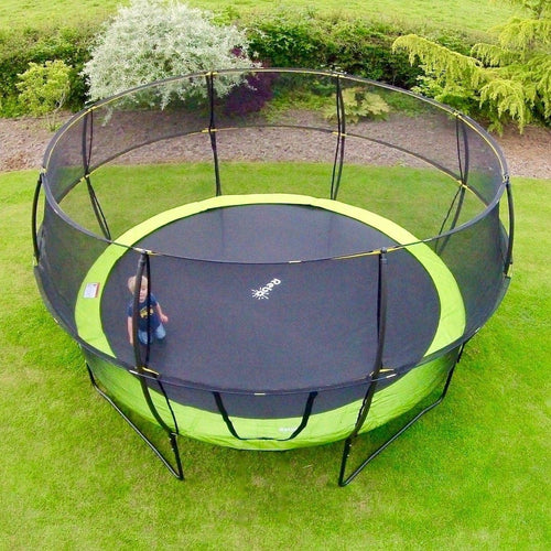12ft Garden Trampoline with Halo Safety Enclosure Heavy Duty