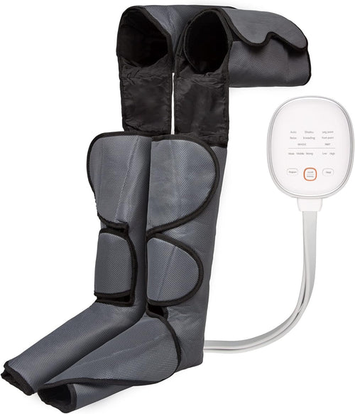 Leg Air Compression Massager Calf Thigh Heat Wrap Pain Relief Recovery