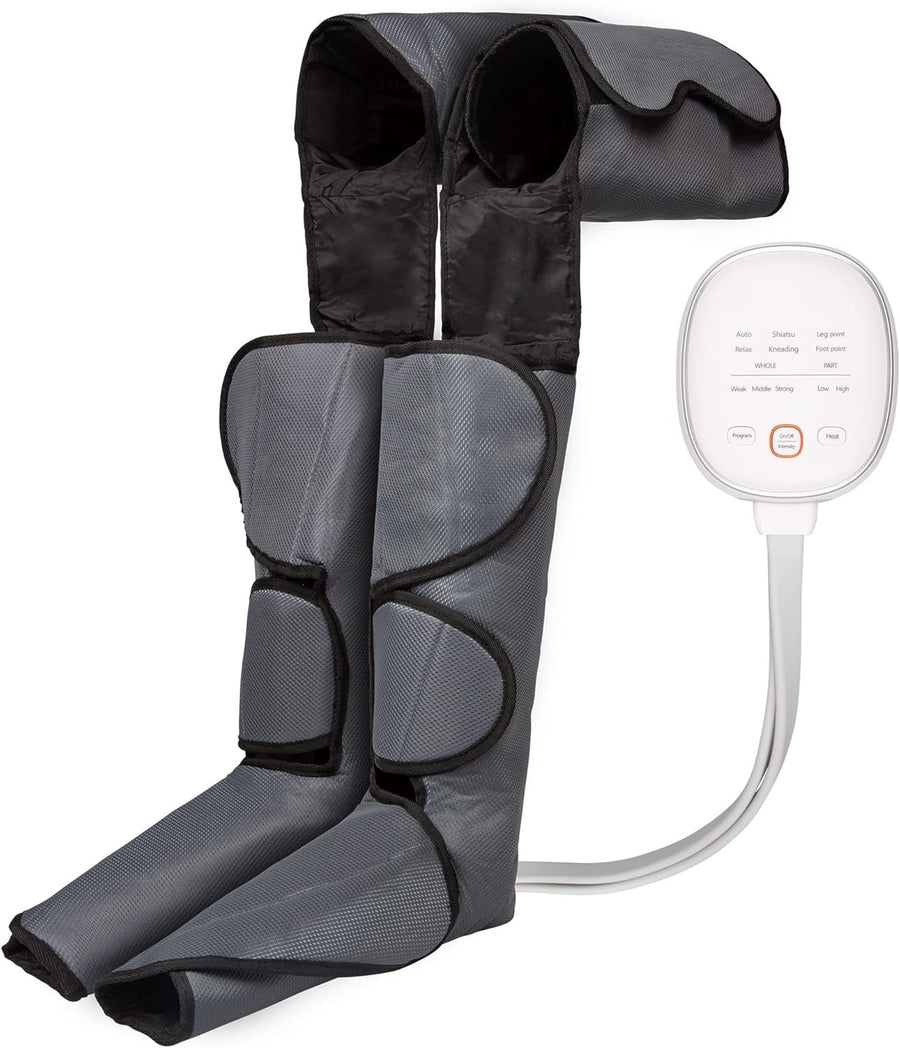 Leg Air Compression Massager Calf Thigh Heat Wrap Pain Relief Recovery