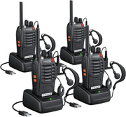 Proster Walkie Talkies 4 Pack Long Range Rechargeable VOX 2 Way Radio