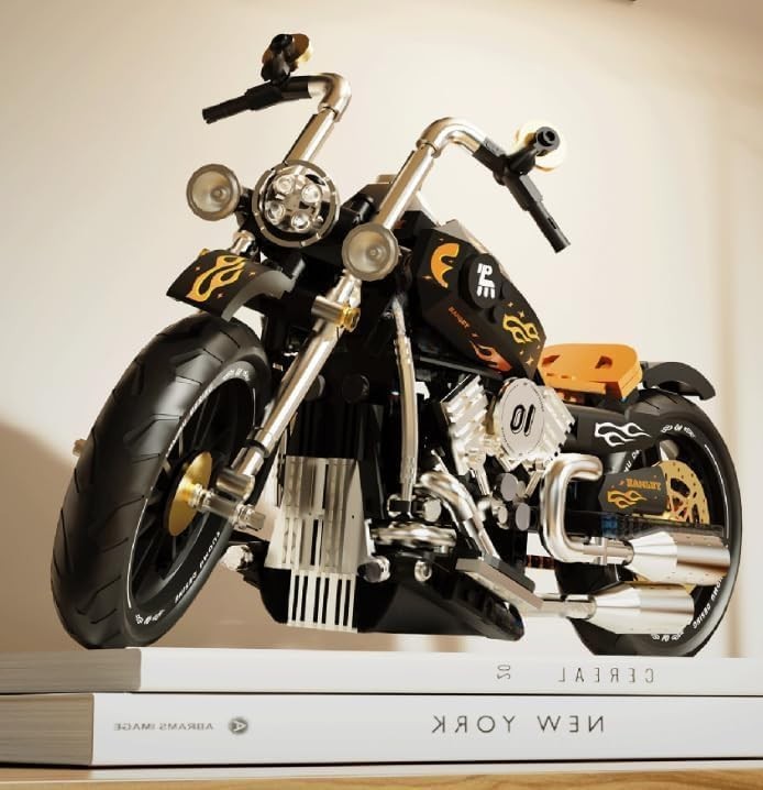 Motorcycle Building Blocks Kit 445 PCS – Realistic, Fun for Kids & Adults
