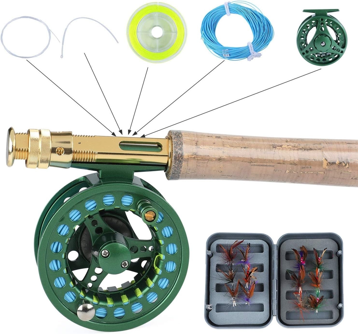 9ft Fly Fishing Rod & Reel Combo – Carbon 4-Section Freshwater Kit