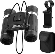 Compact 200x25 Mini Binoculars HD Outdoor Travel Birdwatching Hiking Optics