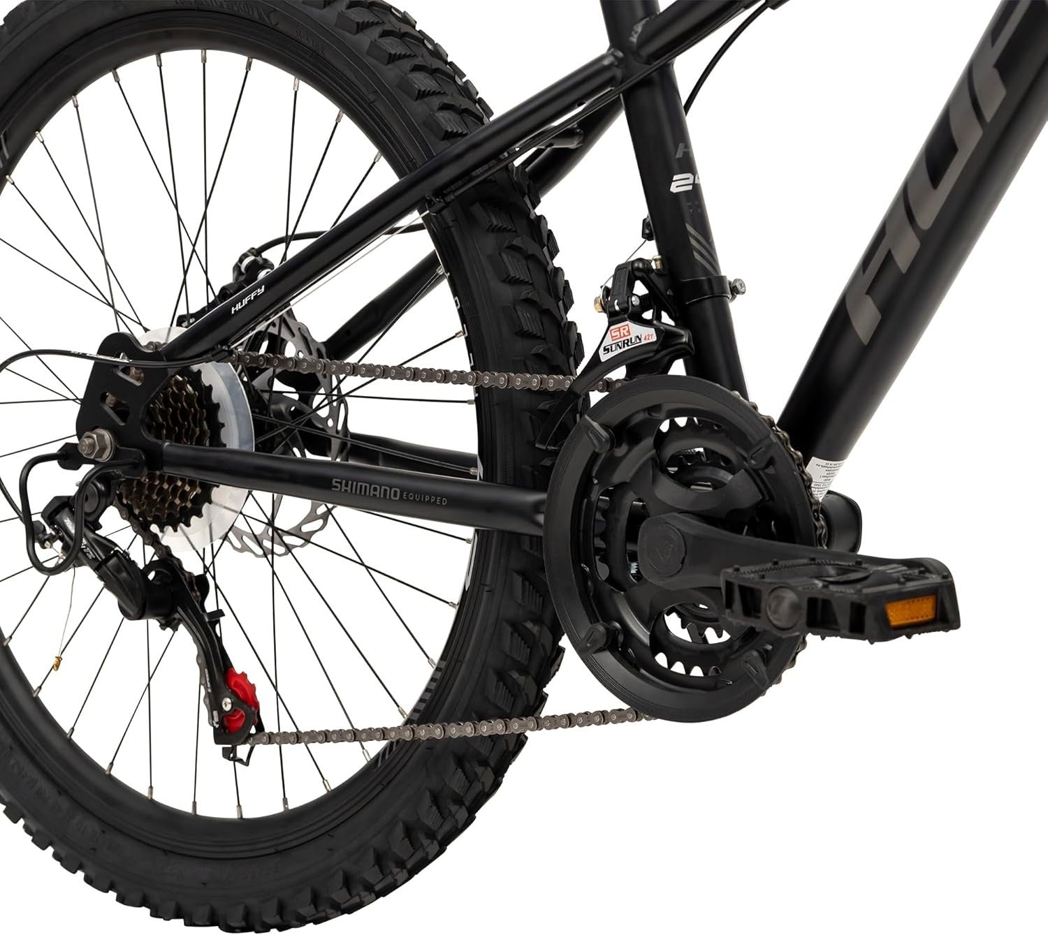 24" Youth Mountain Bike 21-Speed Hardtail MTB Shimano Gears Front Suspension