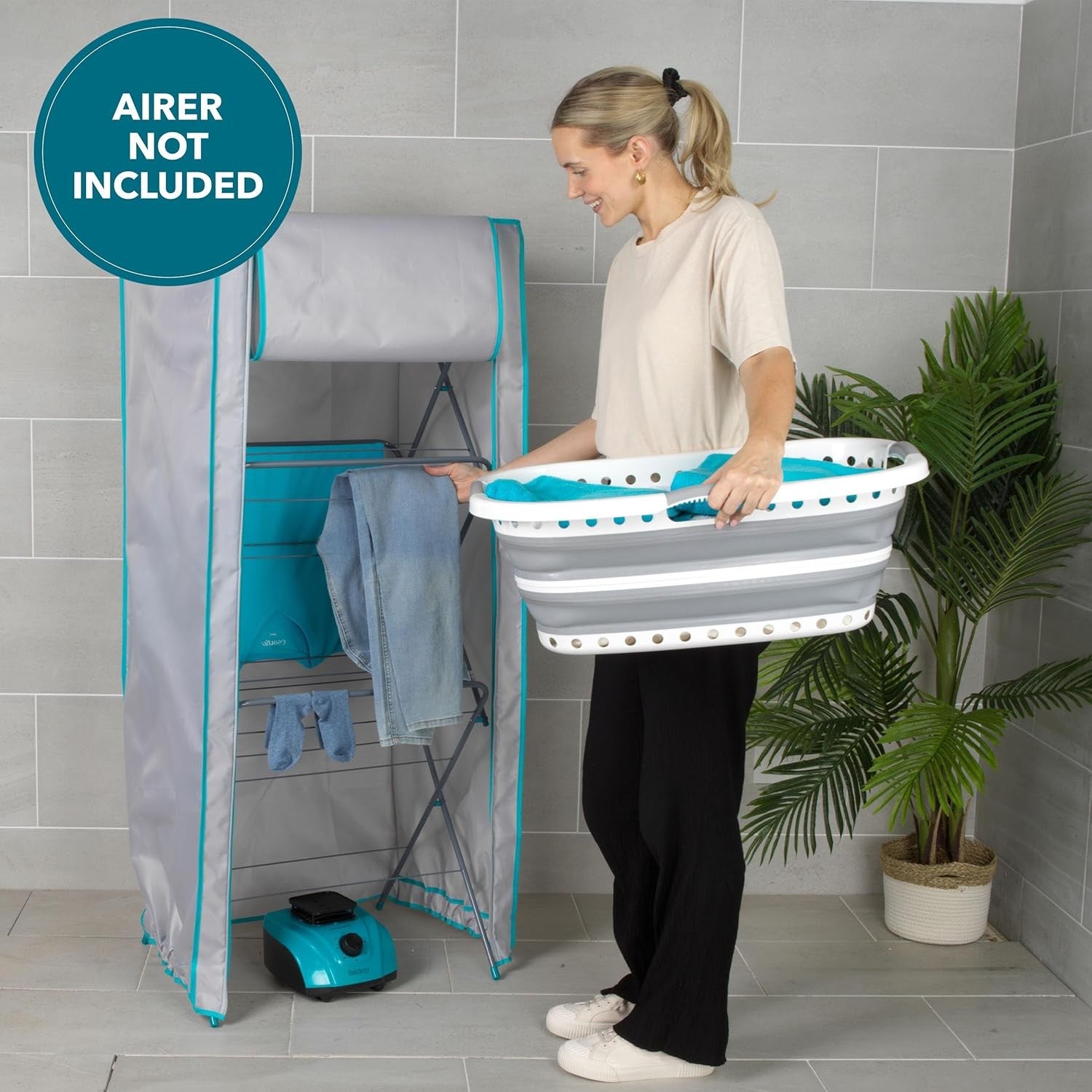 Heated Clothes Airer Pod Dryer Hot Air Circulation Indoor Drying System