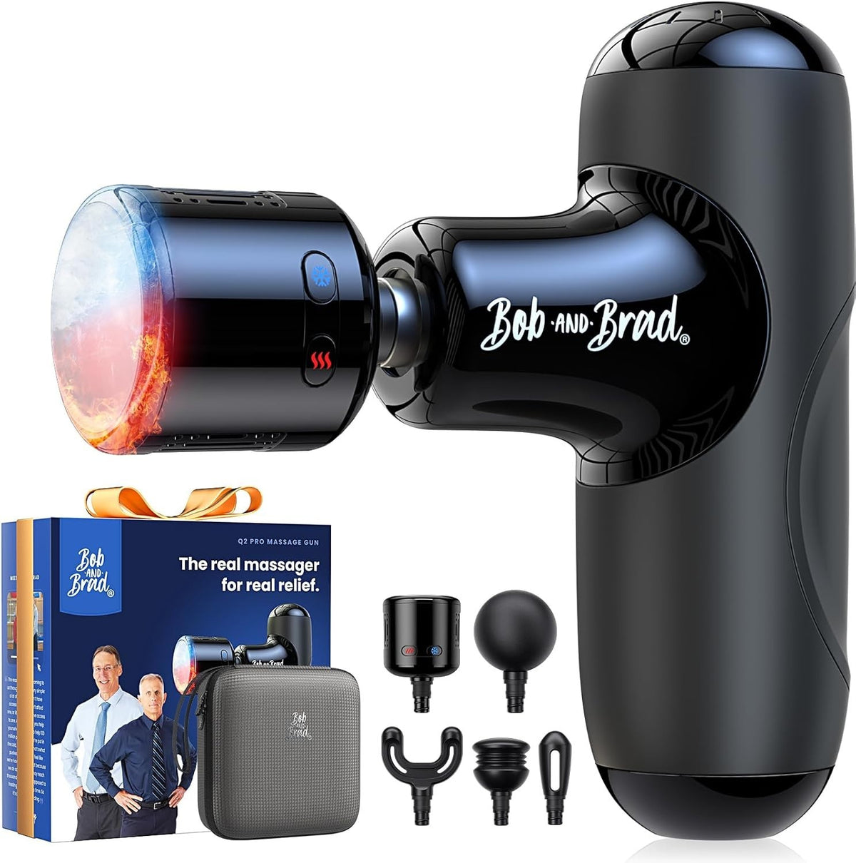 Mini Massage Gun Heat Cold Therapy Deep Tissue Muscle Recovery Quiet Portable