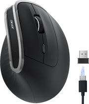Vertical Ergonomic Wireless Mouse Rechargeable 6 Button 1600 DPI