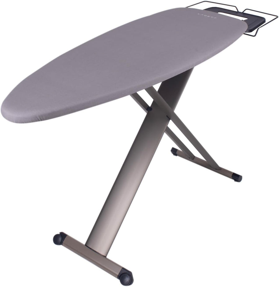 Extra Large Ironing Board Aluminium Legs Height Adjustable Iron Rest Grey
