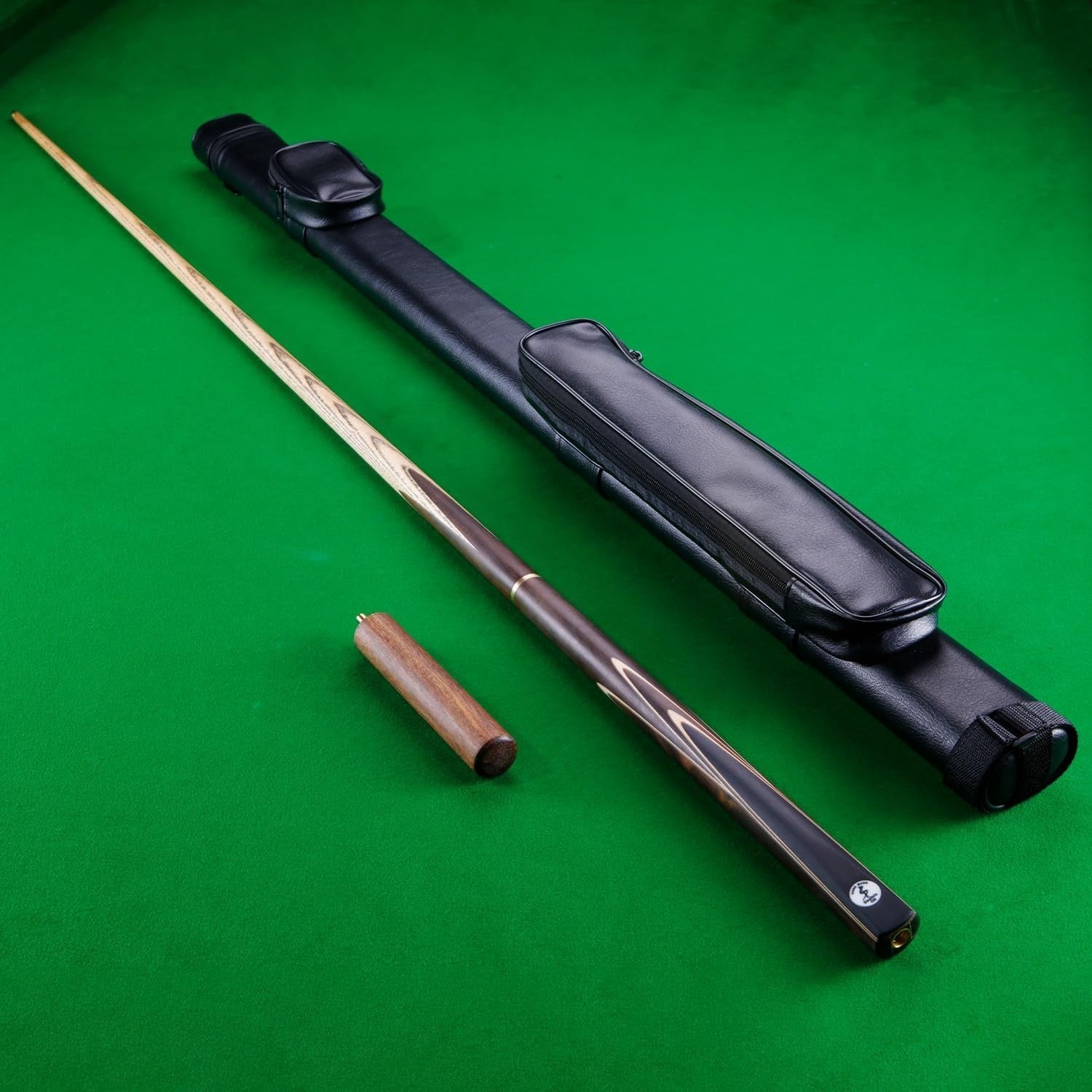 57" Snooker Pool Cue 3/4 Joint 9.5mm Tip Extension Case Wood Options