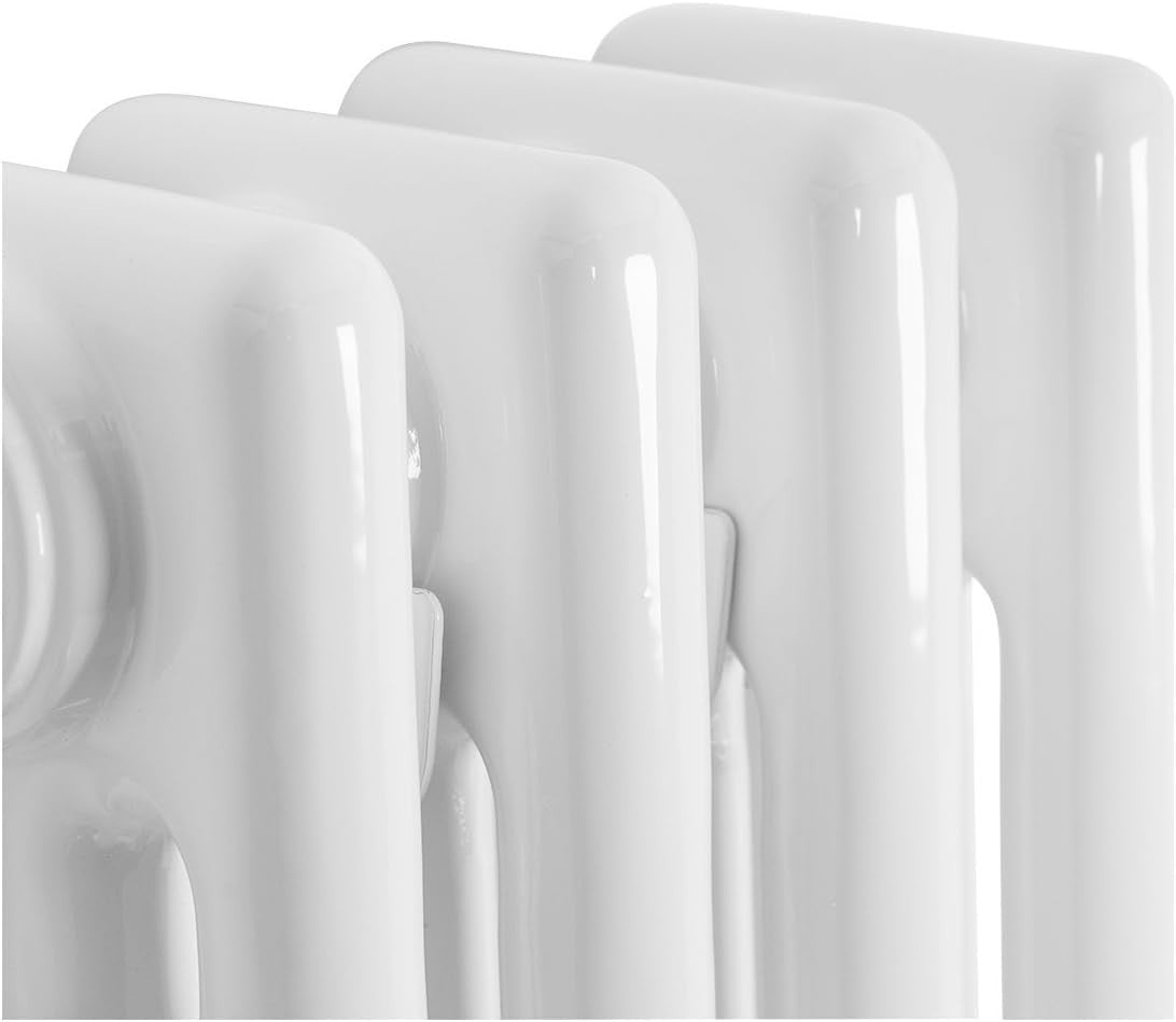 White Triple Column Vertical Radiator 1500x200mm Bathroom Wall Mounted