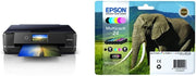 Black A3 Photo Printer Wireless Scan Copy with 6-Colour HD Ink Pack