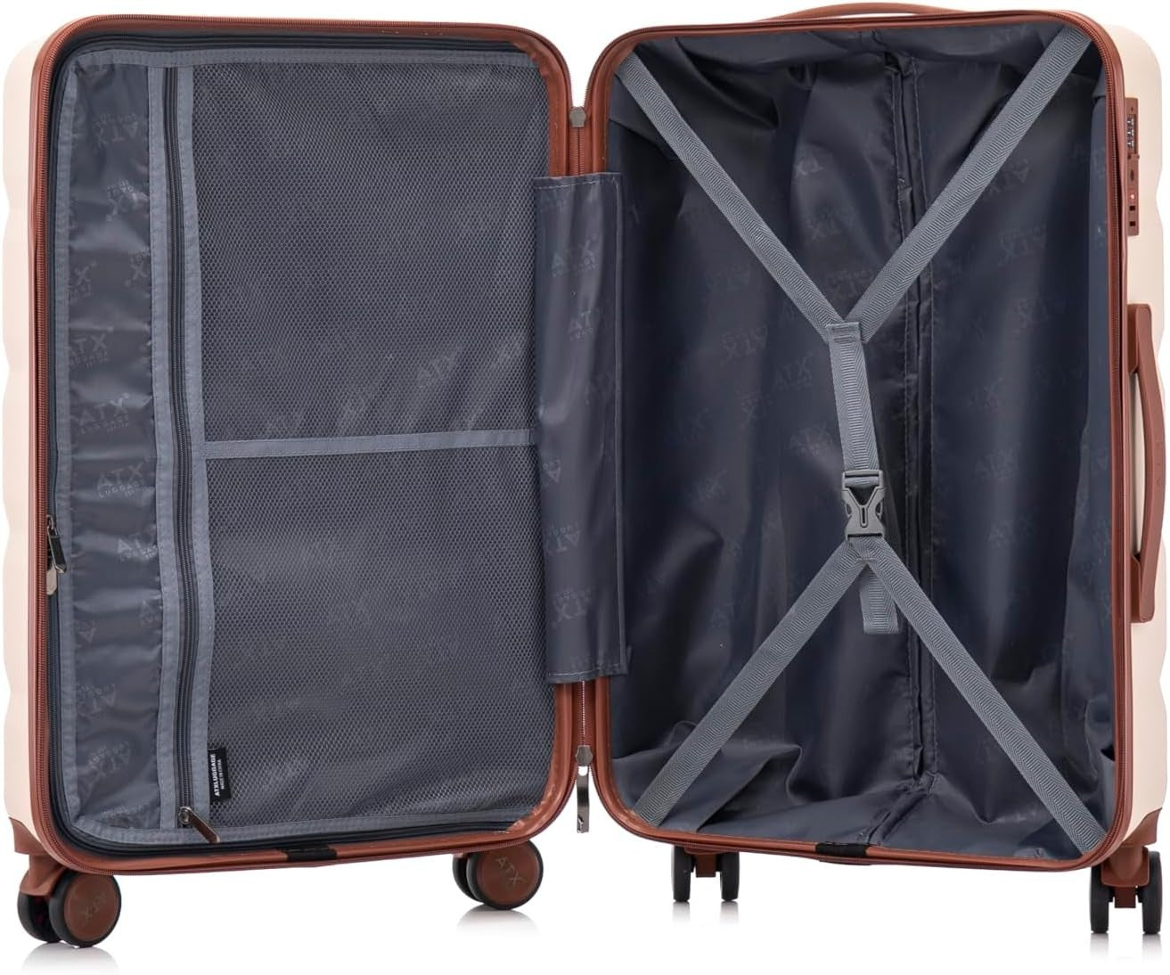 Medium Check In Suitcase 65L ABS Hard Shell Lightweight Dual Spinner TSA